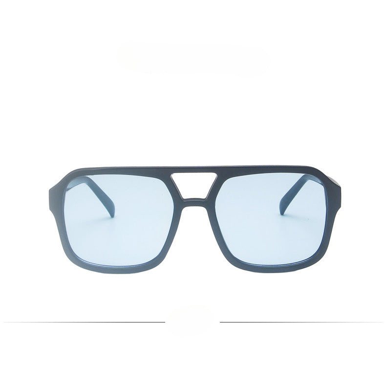 Wholesale Leopard Print Double Bridge PC Sunglasses
